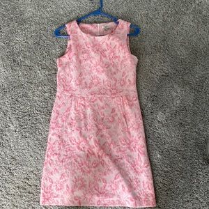 Tyler Boe Dress Small Womens Mini Pink Floral Knit Claire Preppy Sleeveless